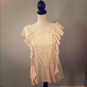 Ruffled Sleeveless Shirt